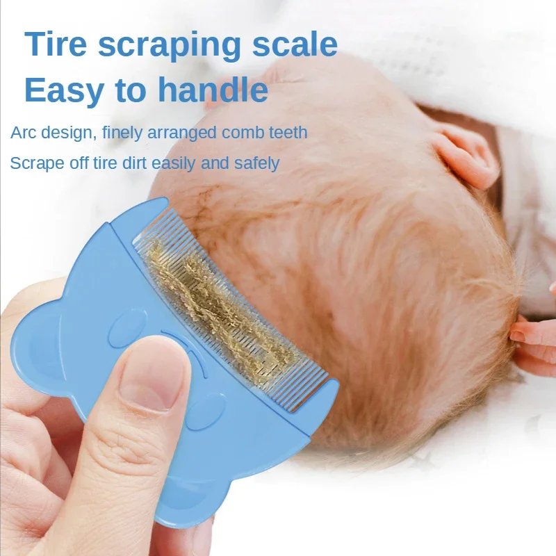Bear-Shaped Baby Combs for Removing Cradle Cap: Hair Brushes for Boys & Girls, Newborn Scalp Combs to Clear Cradle Rust