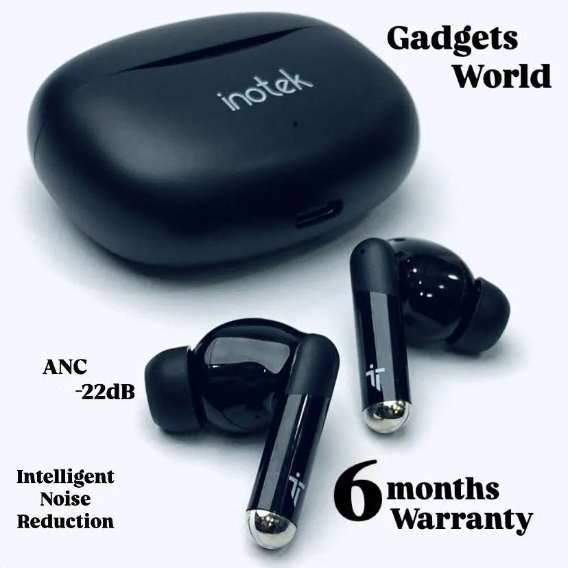 Airpods Inotek ANC/ENC Buds 5.4 Wireless Bluetooth High Definition Sound Quality