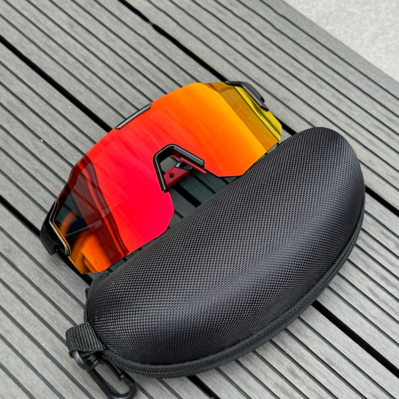 Cycling Sunglasses Large Frame UV400 Shades UV Protection Outdoor Sports Windproof Anti-Ultraviolet Hiking Climbing Goggles