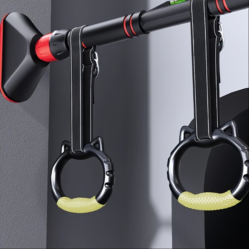 Adjustable Gym Rings Made of Durable PA Material, Ideal for Grip Training, Easy to Install, Supports Up to 300.0 KG