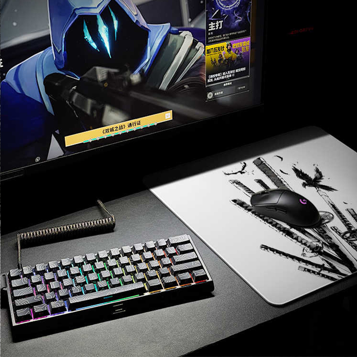Japan Samurai Warrior Mouse Pad Gamer Computer Accessories Keyboard Table Mat Black Mousepad Company Gaming Laptop PC Desk Pads