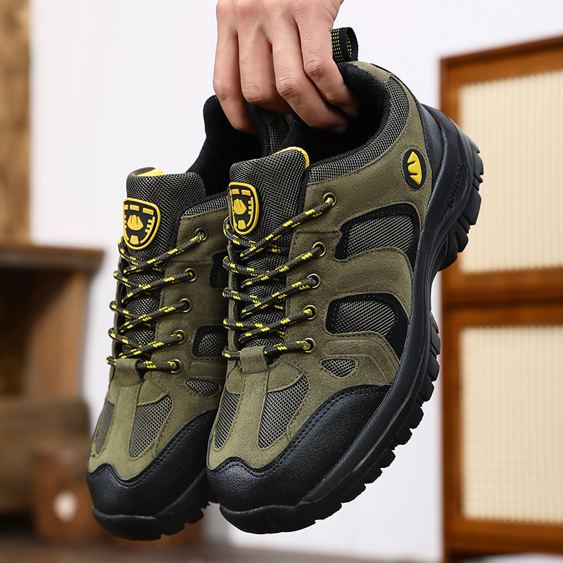 Outdoor Hiking Shoes for Men Anti Slip Wear-resistant Hiking Sneakers 2026 New Comfortable Breathable Durable Camping Mens Shoes