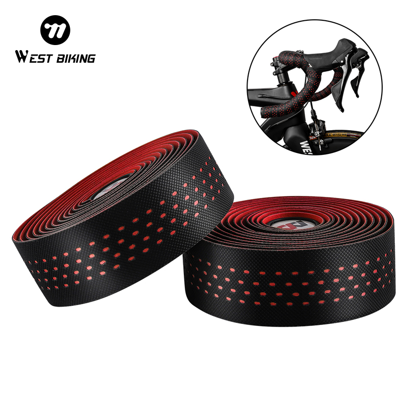 WEST BIKING Bicycle Handlebar Tape 1 Pair Anti-slip EVA Soft Bike Hand Bar Tapes Shock Absorption Unique Tapes Bike Accessories
