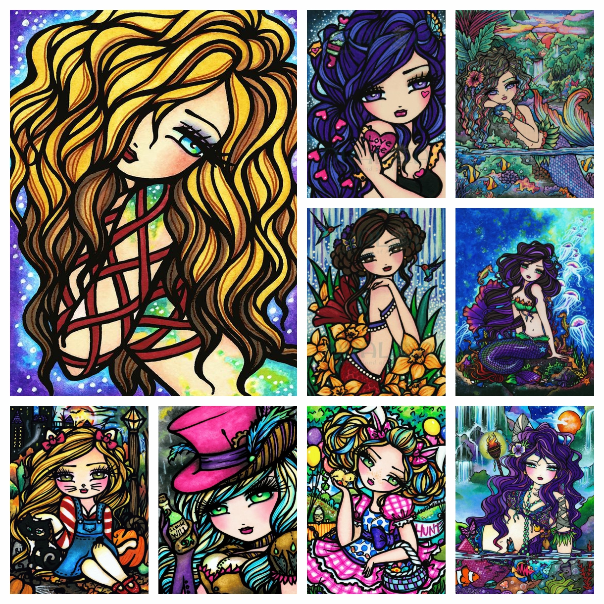 DIY Diamond Art Painting Kits New 2024 Embroidery Jewelry Mosaic Cross Stitch Snow White Girl Home Decor Children's Crafts