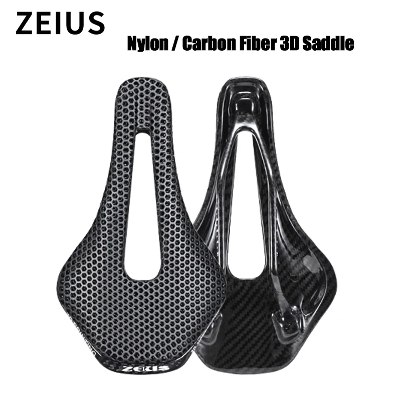 gelu Bicycle Carbon Fiber Saddle Ultralight 55g Hollow Breathable Ergonomics Mtb Road Bicycle Full Carbon Fiber Cushion