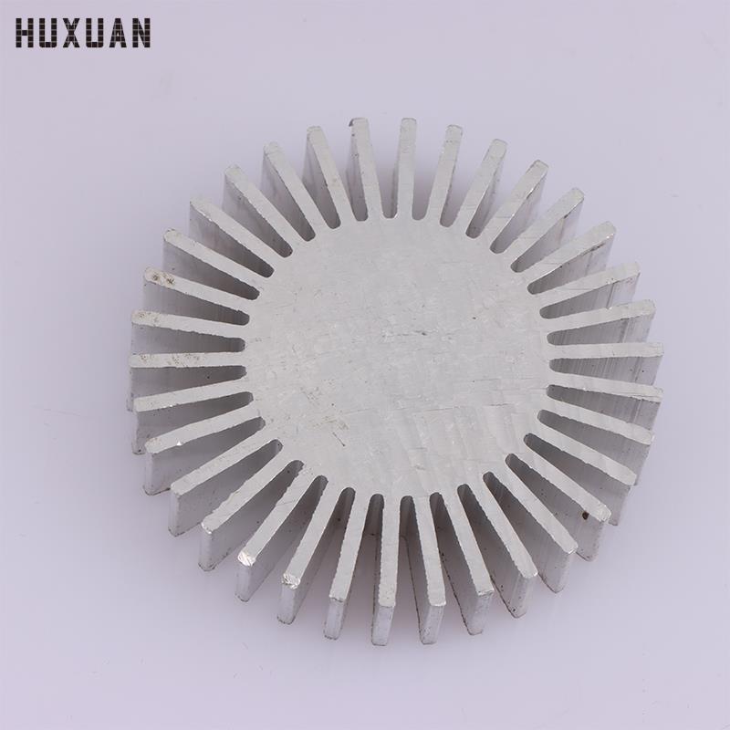 COB Radiator Diameter 50mm 3~7W High Power Led Heatsink Sunflower Solid Radiator Round Alloy Aluminum