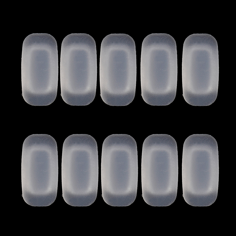 5 Pairs silicone eyeglass sunglasses glasses nose pads soft rectangle vision