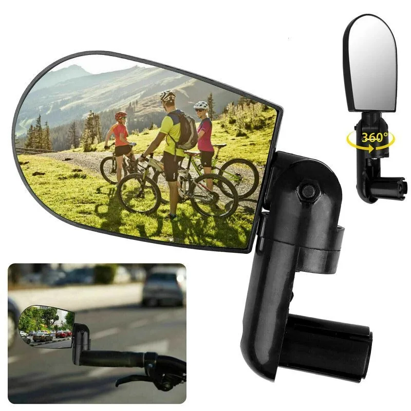 Bicycle ABS Rearview Mirror Mountain Road Bike Foldable Convex Rearview Mirror Bicycle Reflector Riding Equipment Accessories
