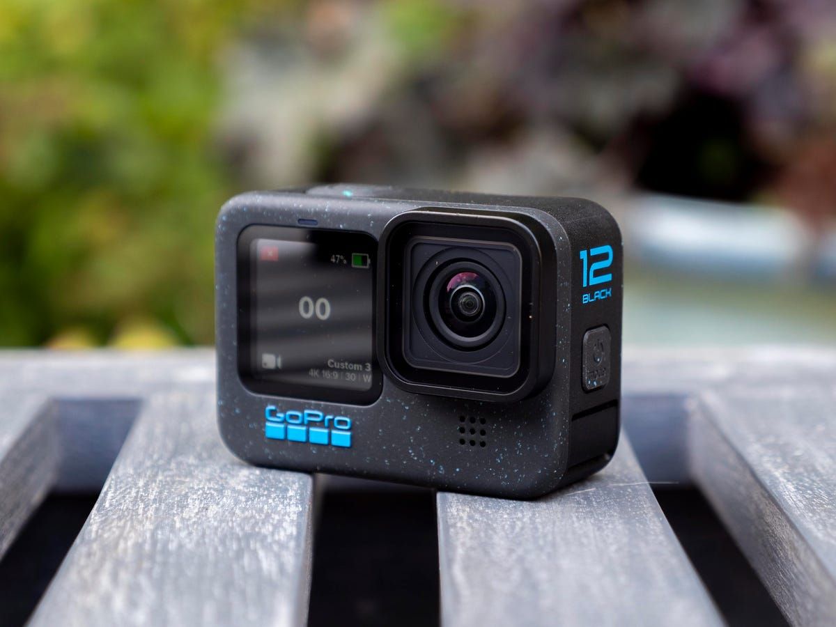 Black Go Pro Hero 12 Camera For Adventure Professionals And Climbers