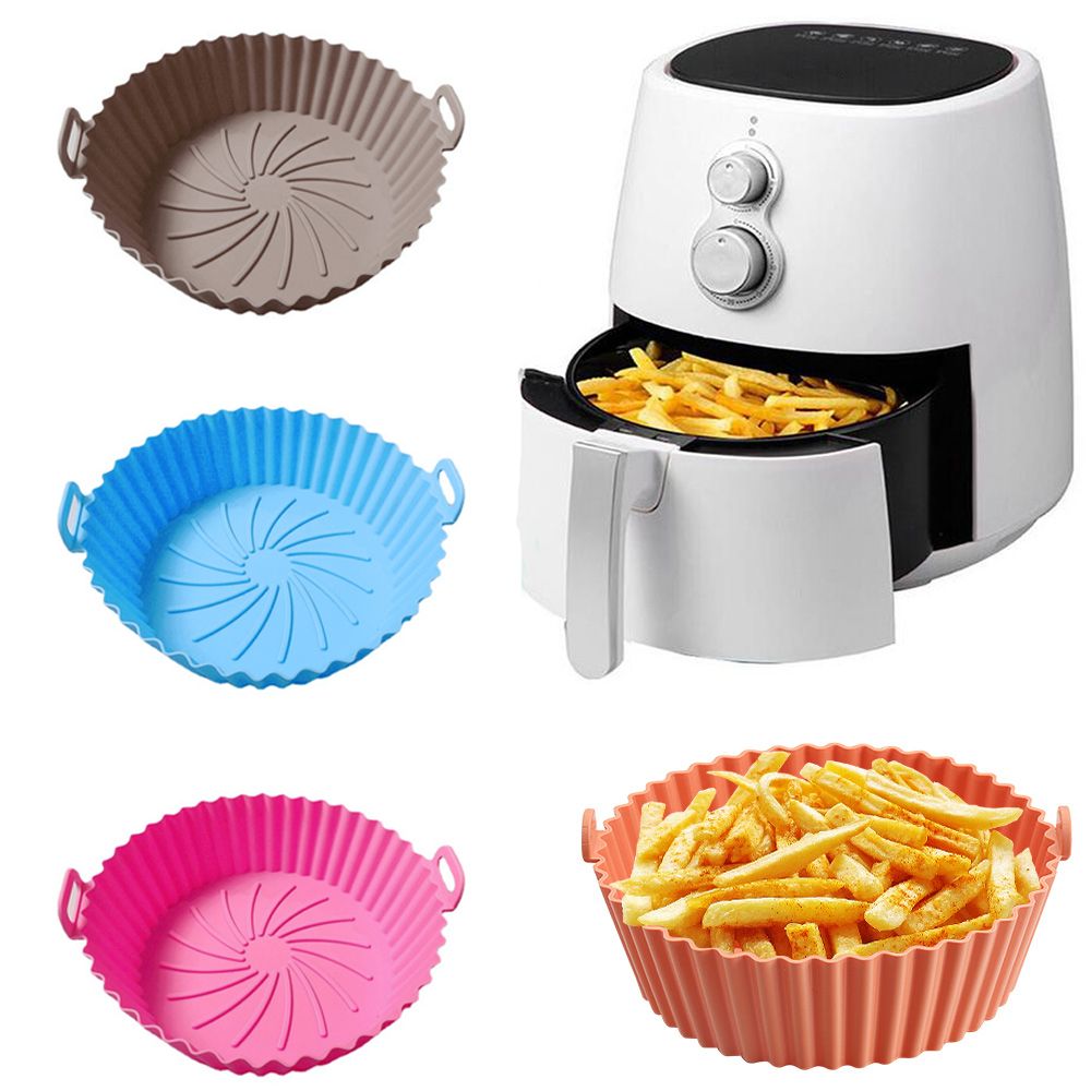 1PC Baking Basket For Air Fryer Silicone Pot AirFryer Accessories Replacement Liners