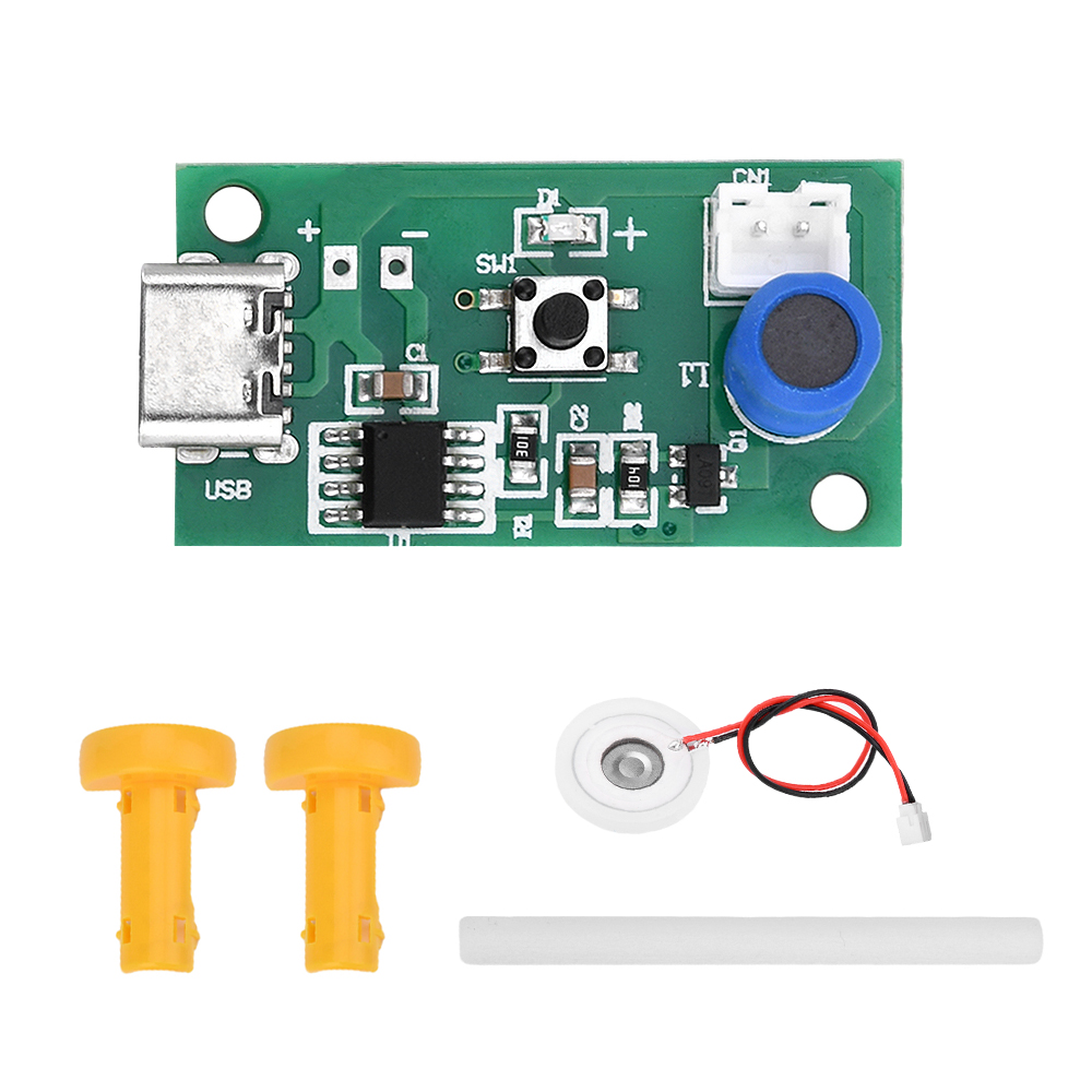 DC5V USB Mini Humidifier Mist Driver Circuit Board Fogger Atomization Film Atomizer Sheet Diy Kits Type-C Port