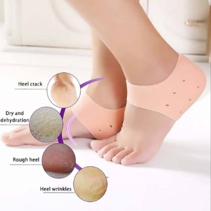 Silicone Heel Insole Anti Crack Set, 1 Pair