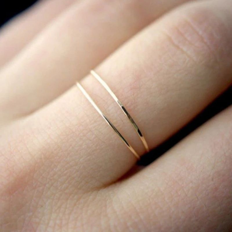 Thin Stainless Steel Couple Rings For Women Mens Fashion Classic Lover Finger Jewelry Birthday s