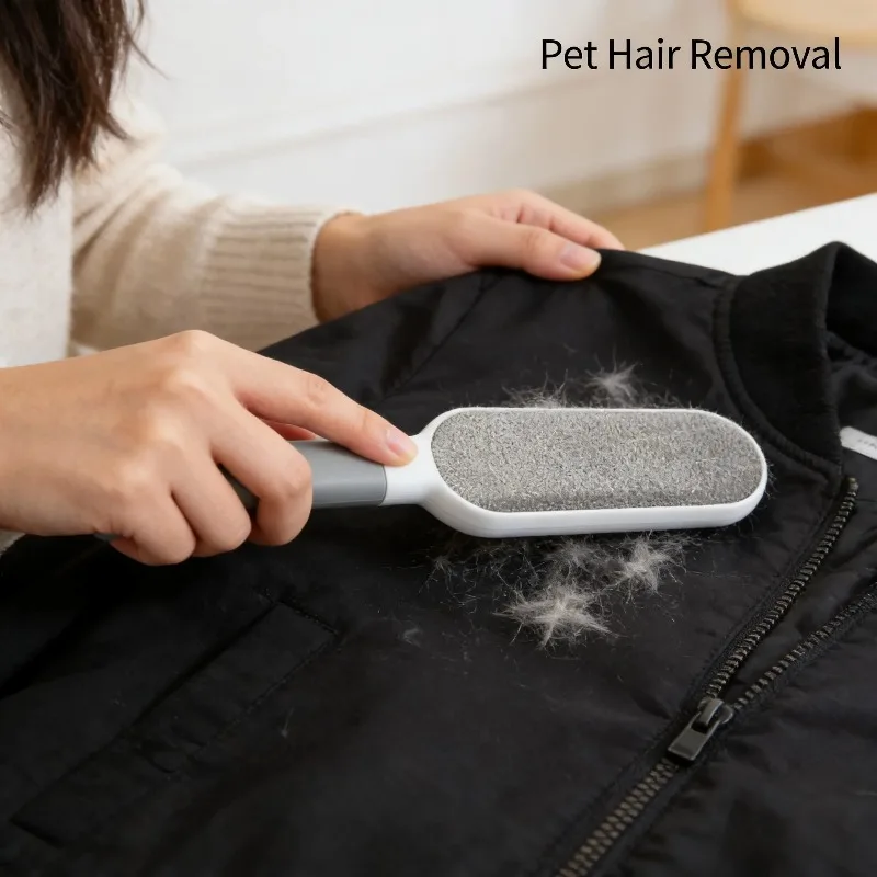 Double Sided Electrostatic Hair Remover Reusable Lint Cleaning Brush for Bed Sheets Clothes Cashmere Coat Sofa Fur Removal Tool
