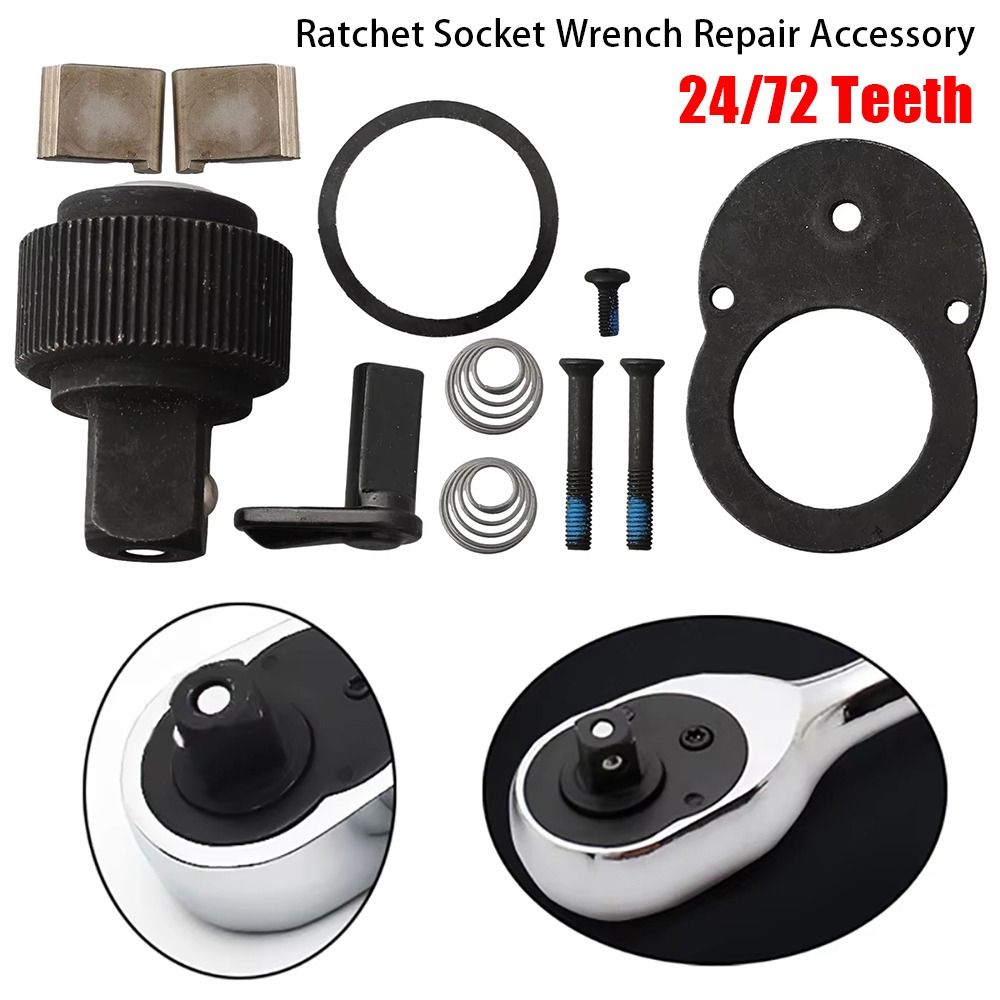 24/72 Teeth Ratchet Socket Wrench Repair Accessory Spare Part Kit Set