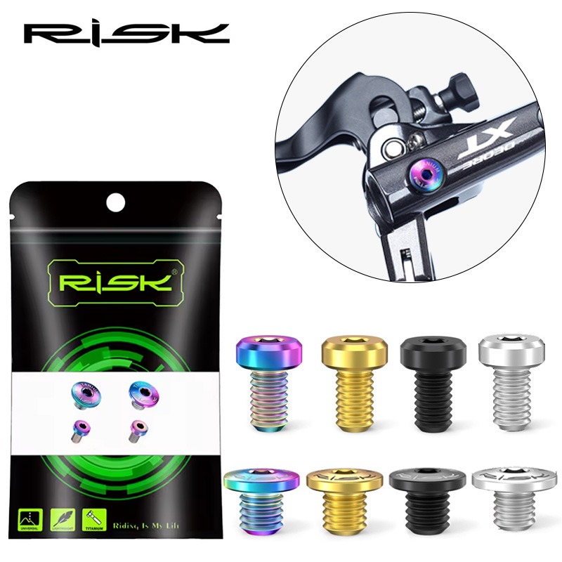 RISK Titanium bicycle screws For Shimano Brake lever Cylinder m615 m7000 m8000 m9000 Fixing Screws Bike Hydraulic Brake Bolt