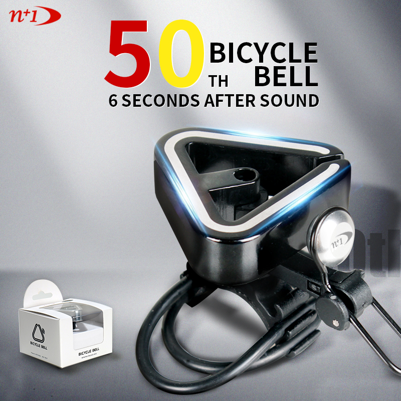 N+1 Triangle Classic Bicycle Bell Aluminum Alloy Long-lasting Sound 3 Colors Availabe Road Bikes MTB Fits 19.2-31.8mm Handlebar
