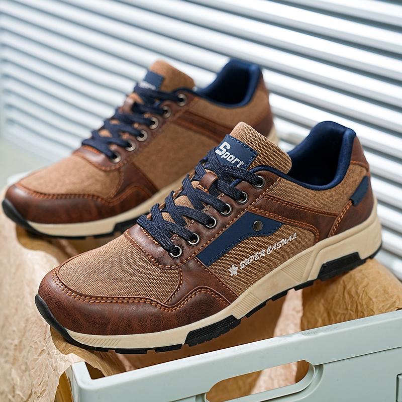 New Men Leather Casual Shoes Outdoor Comfortable High Quality Fashion Soft Homme Classic Ankle Non-slip Flats Moccasin Trend
