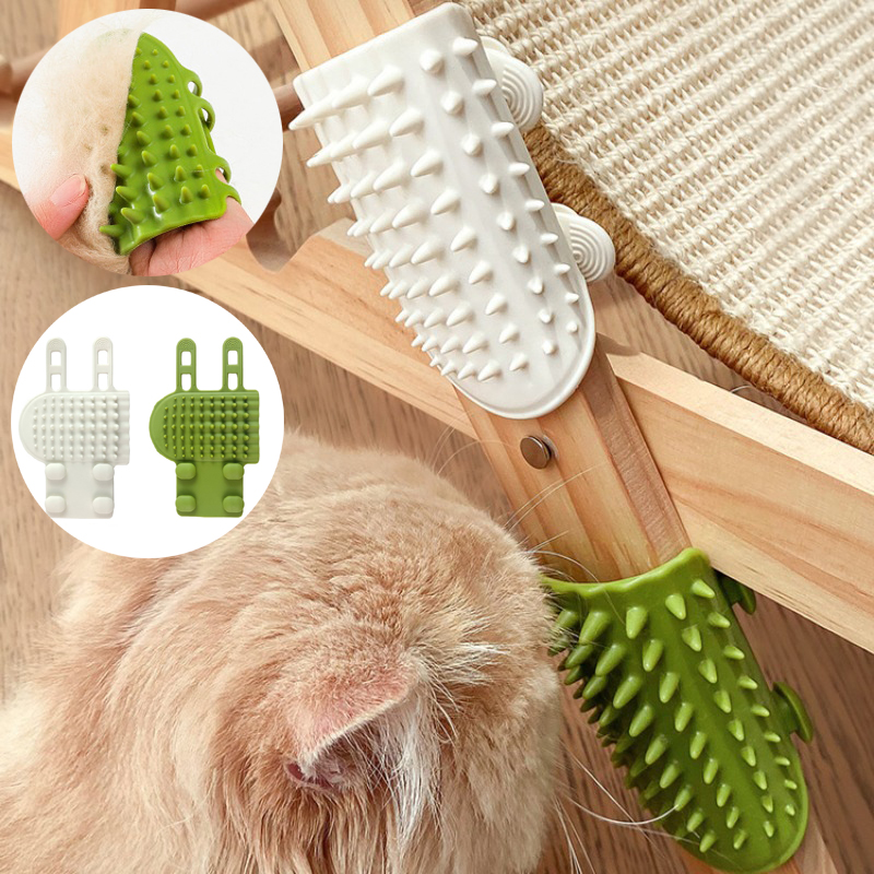 New cats Wall Corner Scratcher Brush Pet Comb Cratch Bristles Arch Massager Self Grooming Accessories