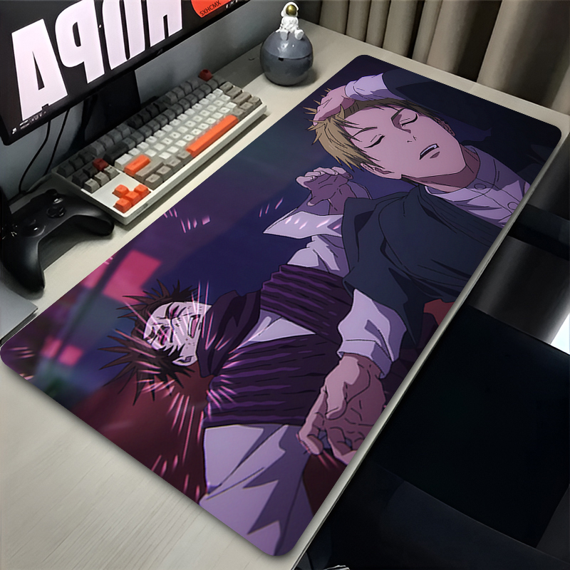 Large Mouse Pad Gaming Anime Jujutsu Kaisen Zenin Naoya Mousepad LockEdge Computer Keyboard Desk Mat Base Mouse Mats