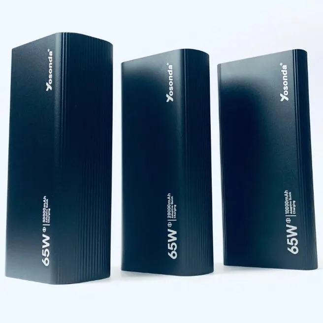 Power Bank Option 10000mAh/20000mAh/30000mAh QC65W PD20W Fast Charging