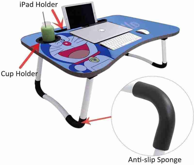 Doraemon Printed Study Table For Kids Abd Laptops.