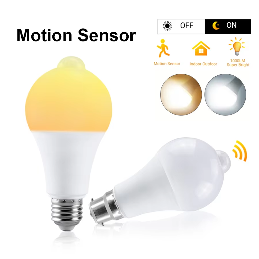 PIR Motion Sensor LED Lamp 85-265V E27 B22 12W 15W 18W 20W PIR Sensor Bulb Auto On/Off Porch Stairs Garage Security Light
