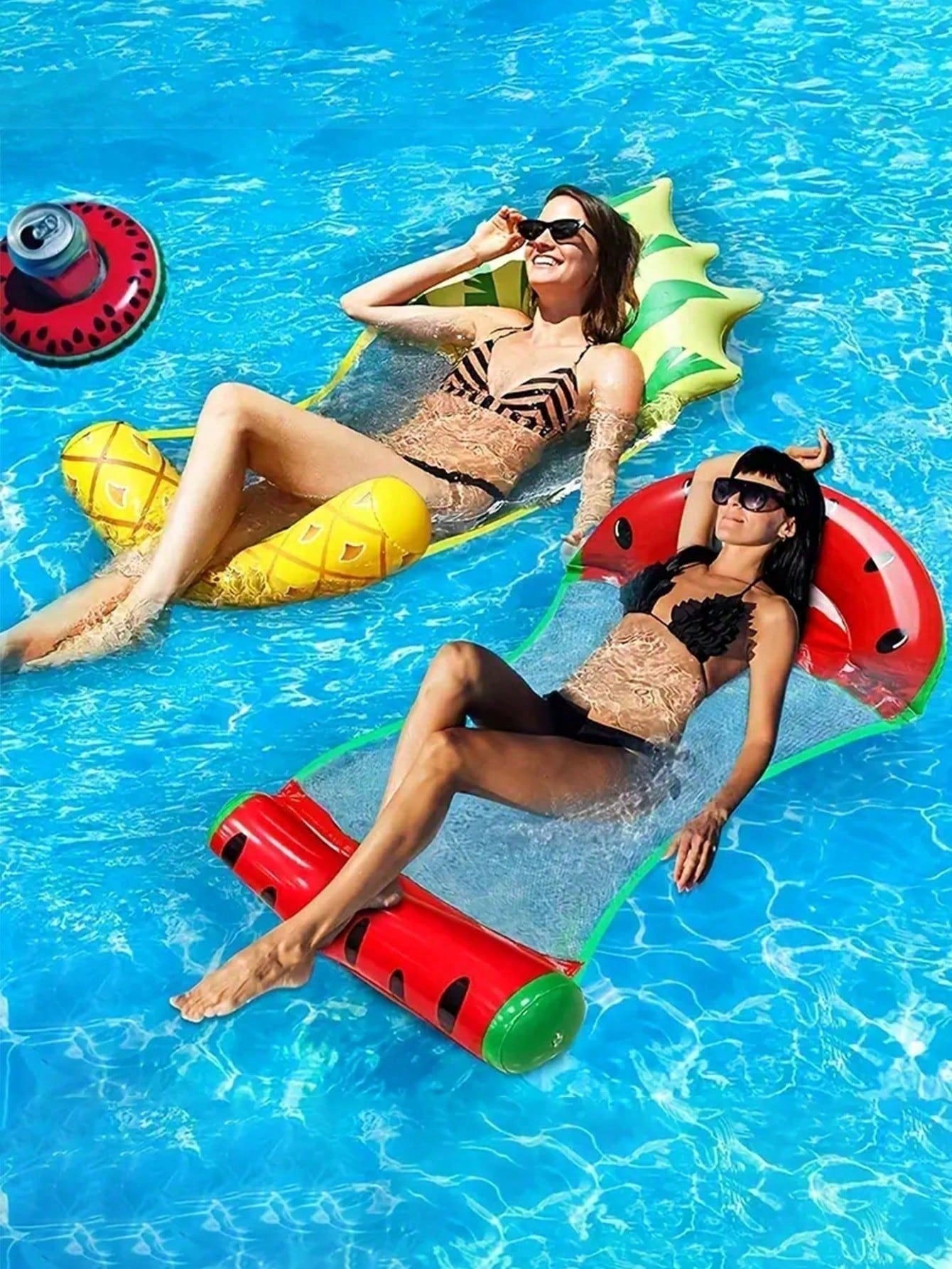 1pc Summer Foldable Water Hammock Inflatable Sea Mattress PVC Floating Sleeping Bed Chair Swimming Pool Beach Lounger Buoy