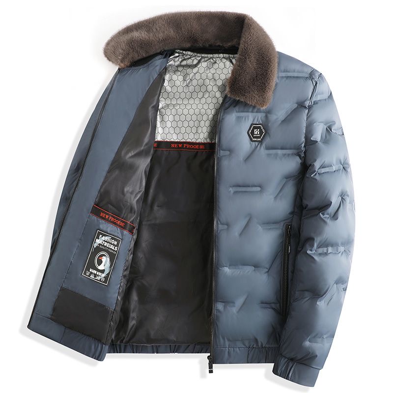 2025 Autumn and Winter New Fashion Trend Thickened Warm Cotton-Padded Jacket Men's Casual Loose Comfortable High Quality Coat