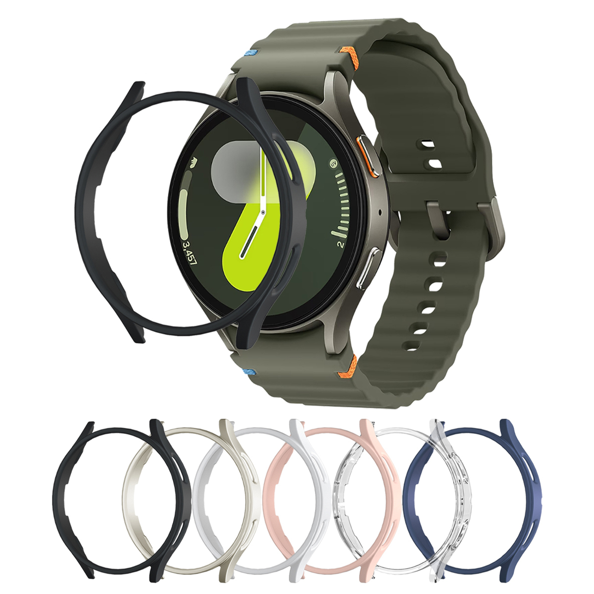 PC skeleton Watch Case for watch 4/5/6/7 40mm/44mm accessory,Protective Cover Shockproof Anti-Scratch