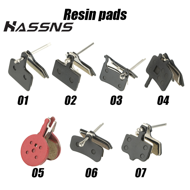 HASSNS Mtb Brake Pads Electric Scooter Bicycle Disc Mechanical Brake Pad Resin For Shimano Mountain Bike Hydraulic Caliper