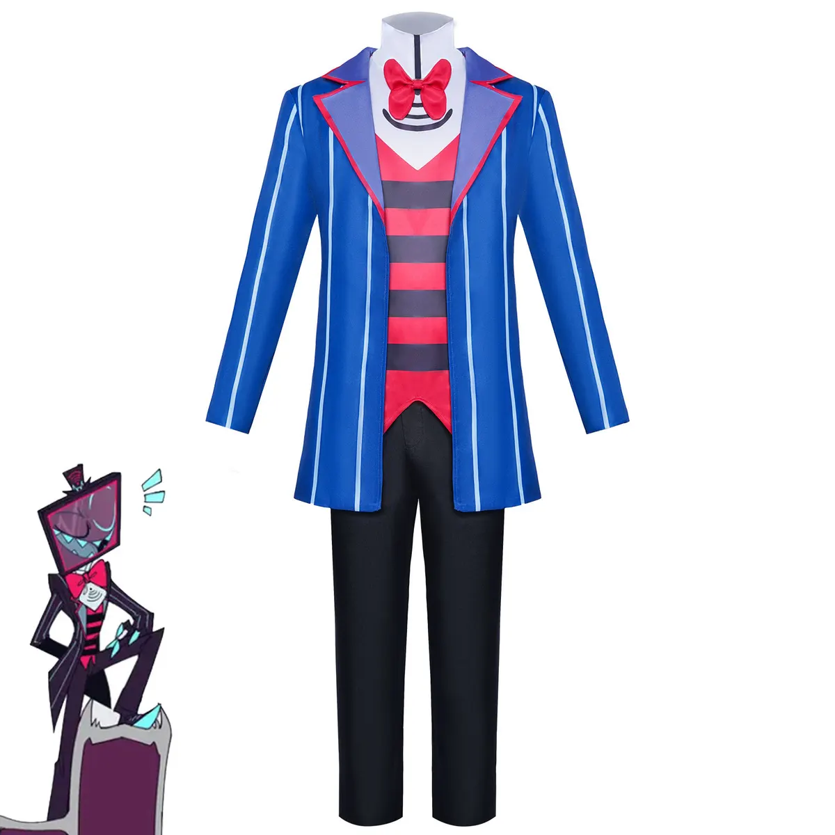 Vox Cosplay Hazbin Uniform Costume Men's Suit Halloween Costumes - image 1