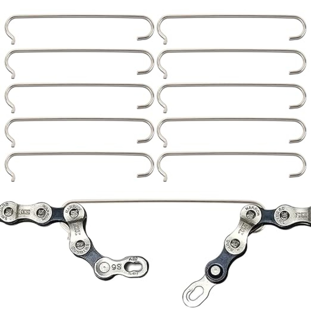 10PCS Bicycle Chain Hooks 304 for Chain Repair Bicycle Chain Tool Bicycle Chain Accessories for Mountain Road Bicycle Bike