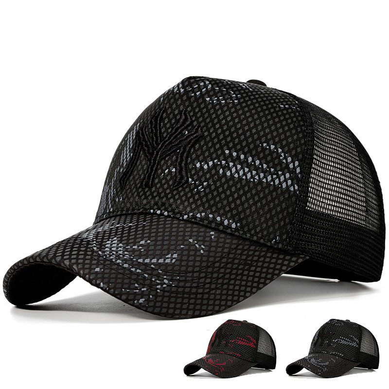 New Summer Hat Men's Letter Embroidery Versatile Couple Sunscreen Sunshade Baseball Cap Sports Tennis Hat Travel Cap Men
