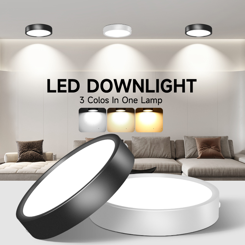 LED Spotlights 15W 25W Ceiling Spot Led Lights Kitchen Led Downlights Surface Mounted Down Lamp Indoor Lighting for Living Room