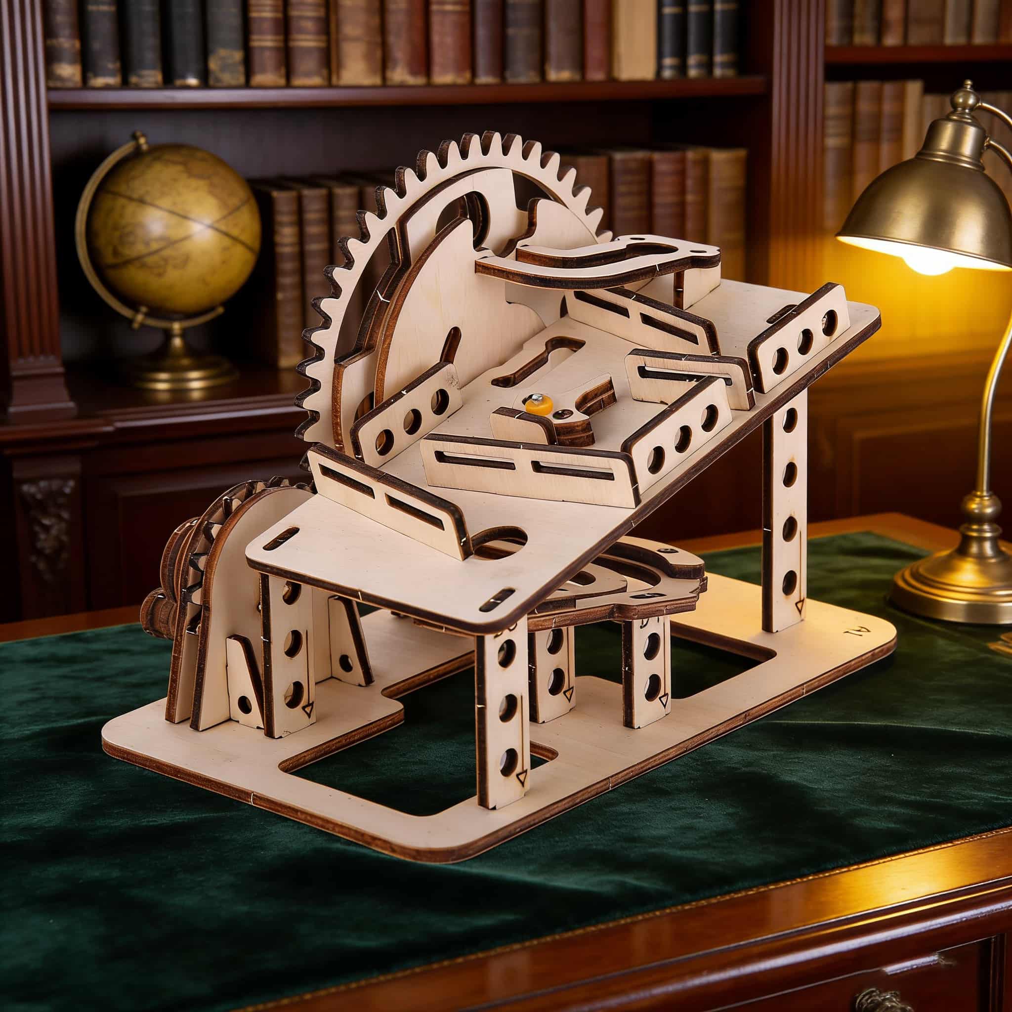 3D Wooden Puzzle Slide Model, DIY Wooden Slide, Educational and Mind-Stimulating, Festive