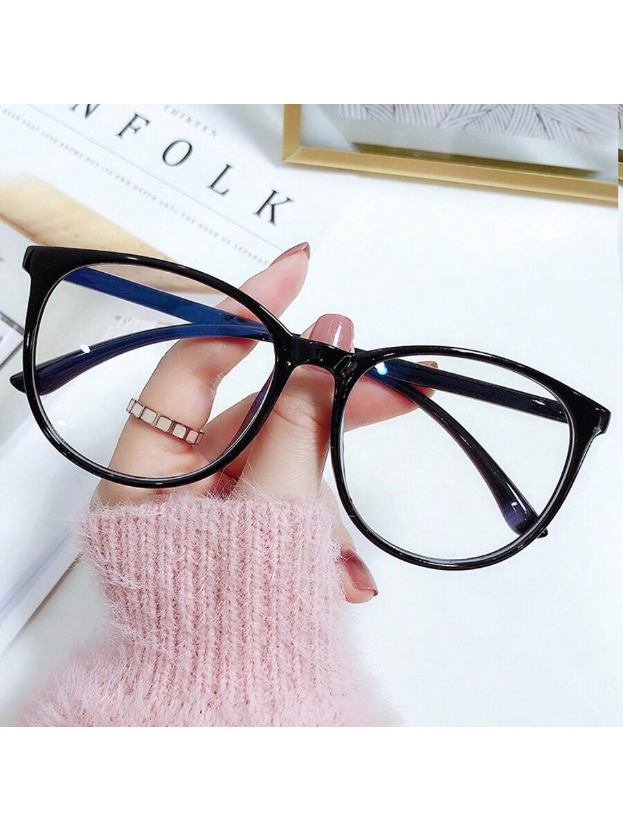 New Trendy Oversized Plain Glasses - Unisex, Minimalist & Stylish, No-Makeup Essential Frames