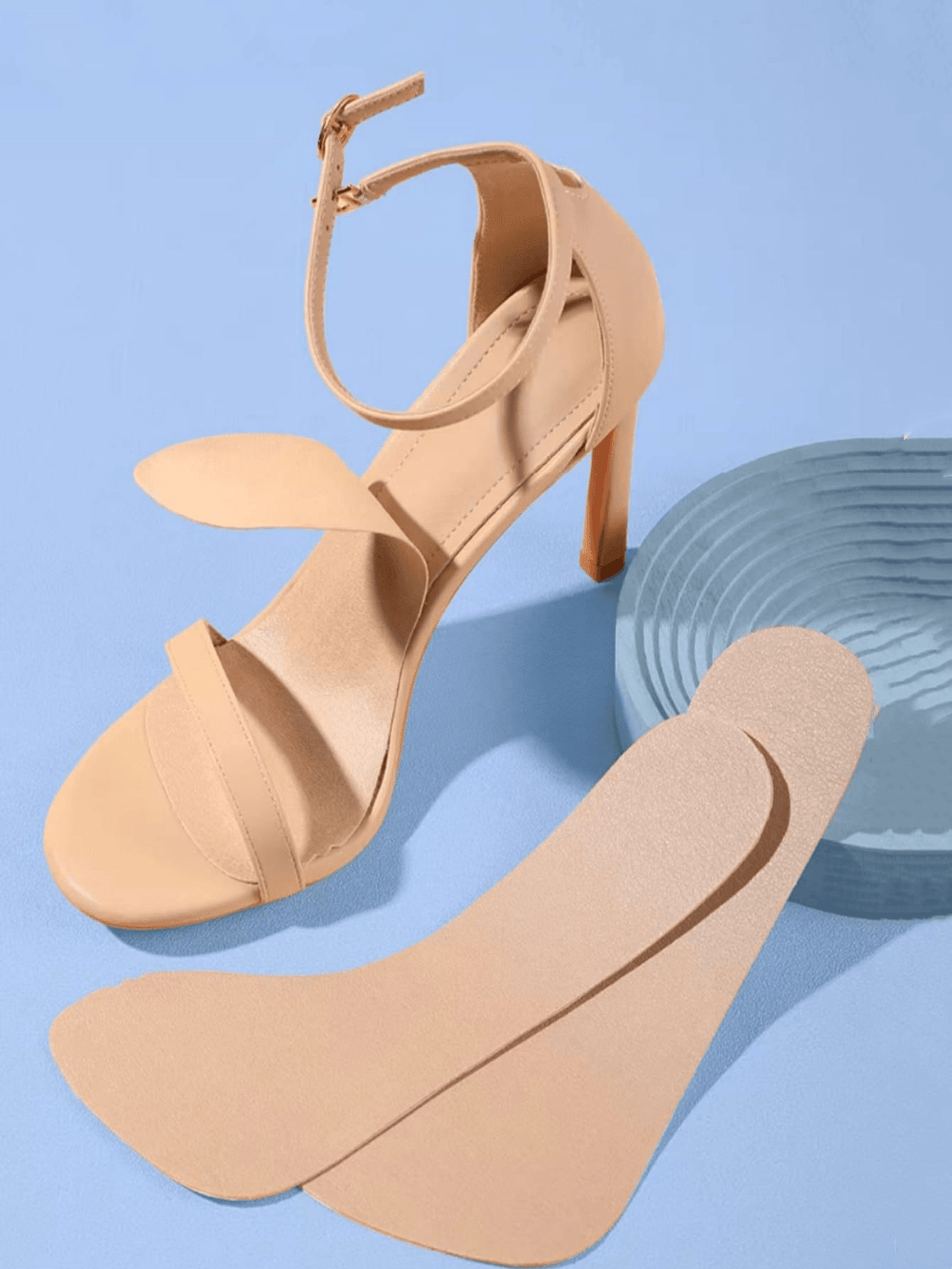 1 Pair of Women's Summer Sandal Insoles, Ultra-Thin, Non-Slip, Sweat-Absorbent, Secure Fit, Prevent Feet from Sliding Forward..