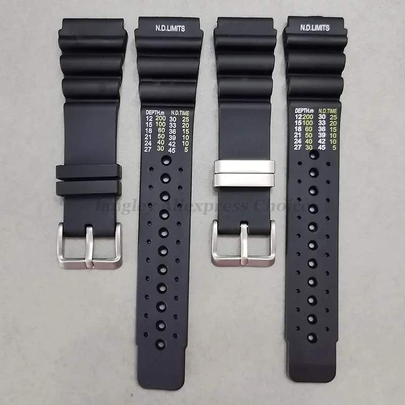 ND Limits Diver Silicone Strap 20 22 24mm Sport Watchband for for for Promaster for Water Ghost Resin Belt