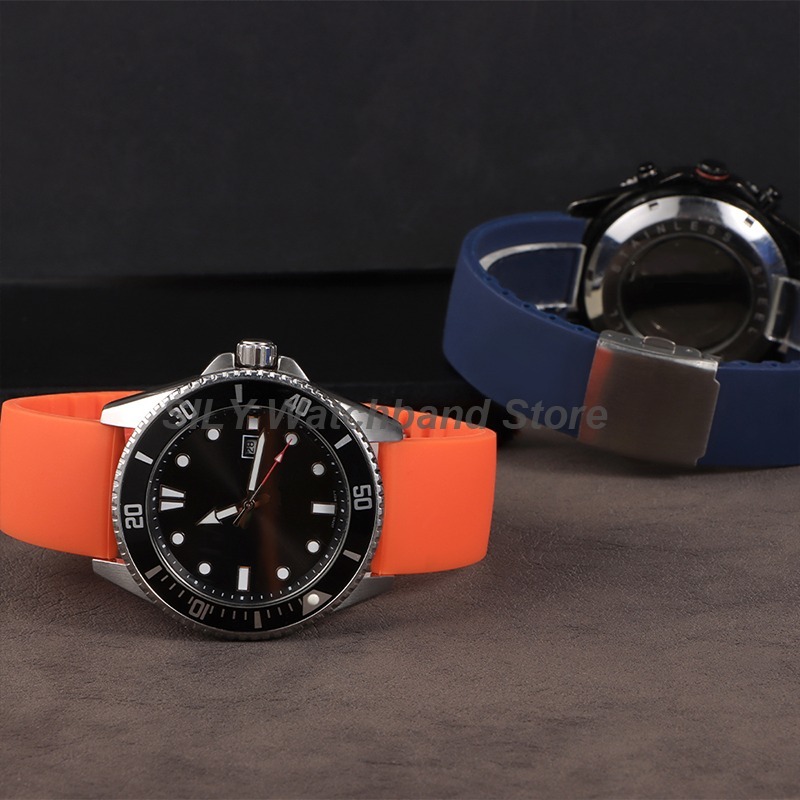 New Tropical Rubber Strap Quick Release Watch Band 18MM 20MM 22MM Silicone Tropic Strap Smart Watch Strap