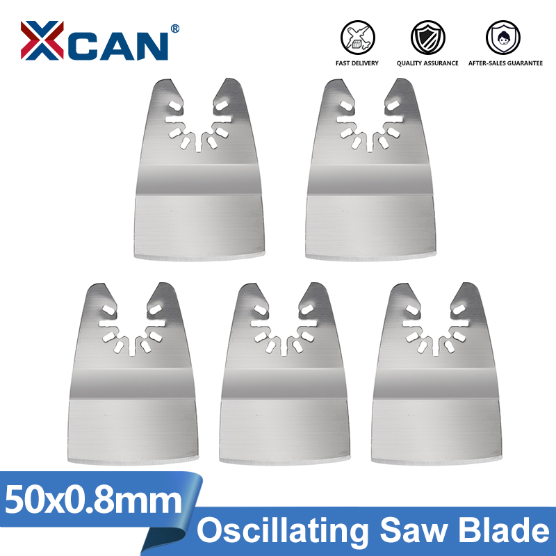 XCAN 1pc Stainless Steel Multitool Saw Blade 50mm Quick Change Scraping Blades For Oscillating Multi Tool Power Tool Accessories