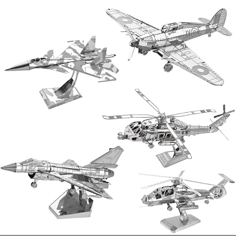 3D Metal Puzzle model kits DIY Laser Cut Puzzles Jigsaw Toy For Children