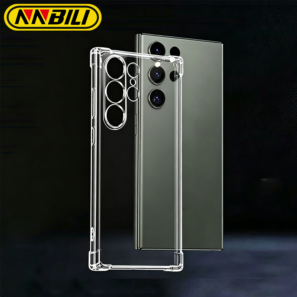 Shockproof Silicone Soft Case For S23 S22 S21 Ultra Plus S20 FE S10 S9 Note 20 Note10 Clear Ultra Thin Back Cover