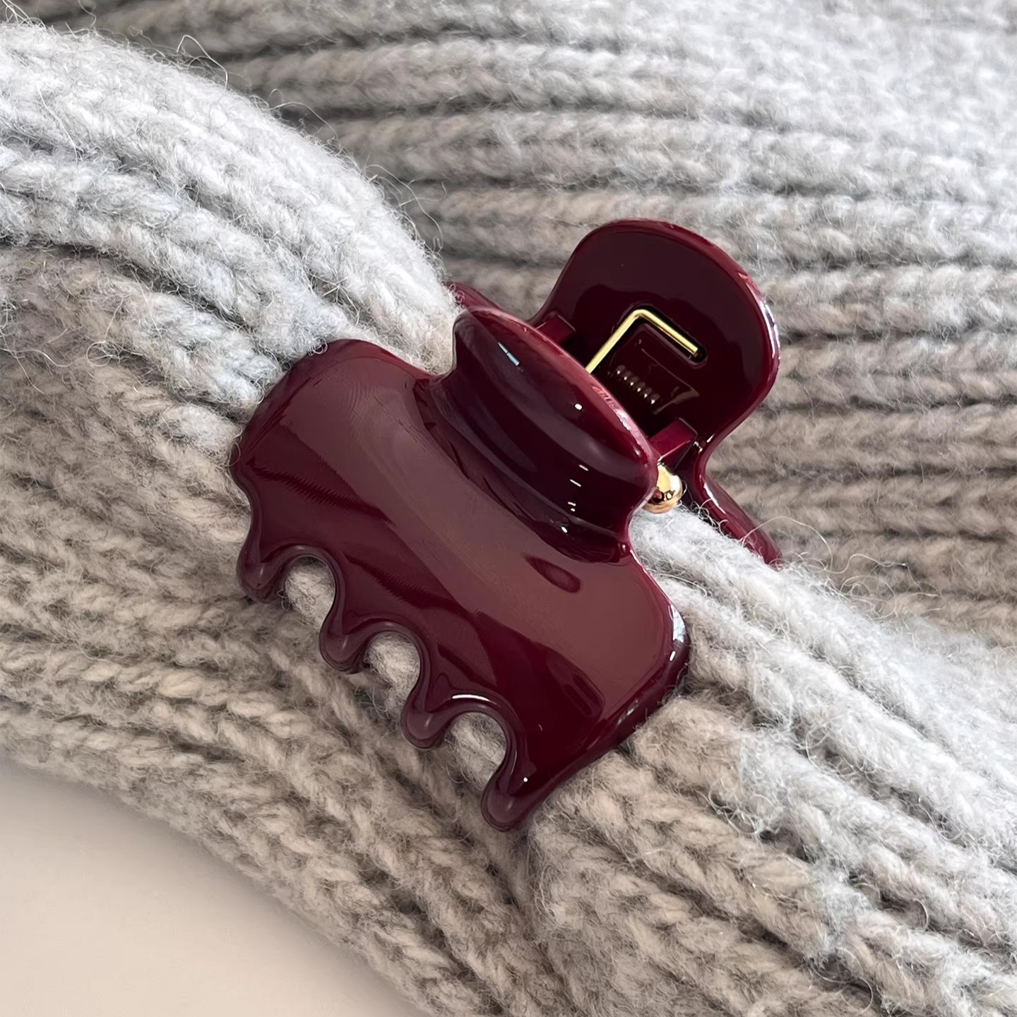 French Vintage Square Women's Hair Clips Elegant Acetate Hair Claw Sweet Shark Clip Exquisite Girl Hairs Accessories Headwear