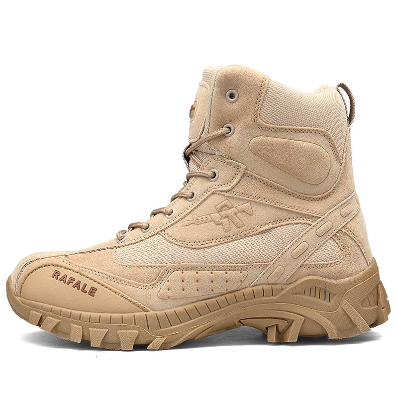 Men Boots High-top Desert Tactical Boots Men's Hiking Shoes Outdoor Ankle Work Safty Sneakers
