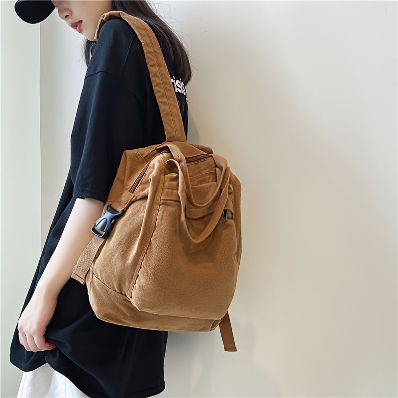 New Vintage Women Backpacks Japanese Style Canvas Travel Backpack Large Capacity Teenagers Schoolbag