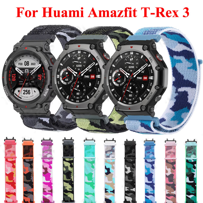 Nylon Loop Strap For Huami T-REX 3 Smart Watch Band Bracelet For T-REX3 Correa Sport Wristband Belt