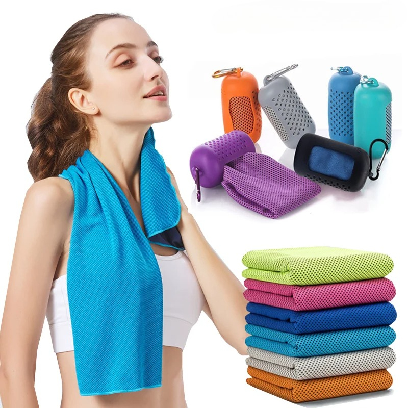 Outdoor Microfiber Quick Drying Sports Cooling Ice Towel Cold Sports Towel Fitness Cool Towel Camping 1 pc