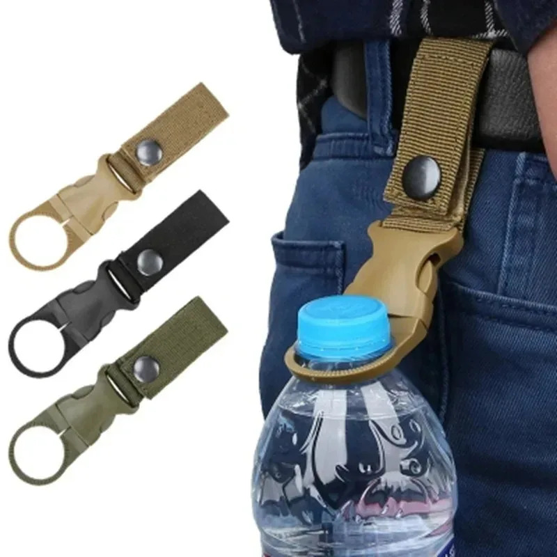 1/2/3PcsMolle Webbing Backpack Buckle Carabiners Attach Quickdraw Water Bottle Hanger Holder Camping Hiking Climbing Accessories