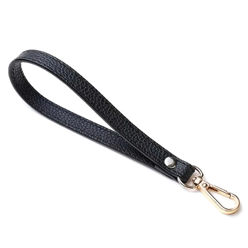 Bag Wrist Strap Soft and Portable PU Leather with Handle Female Clutch Bag with Solid Color Handle Purse Belt Replacement Belt